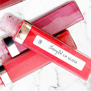 Etiquetas Adicionar logotipo Marca de produto minimalista de