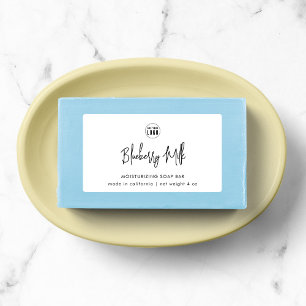 Etiquetas Adicionar logotipo Marca de produto minimalista de