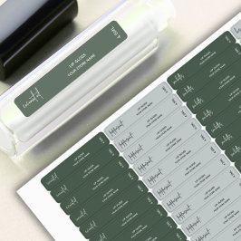 Etiquetas Adicione rótulos de balsamo labial verde floresta