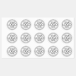 Etiquetas Adicione seu logotipo corporativo moderno minimali