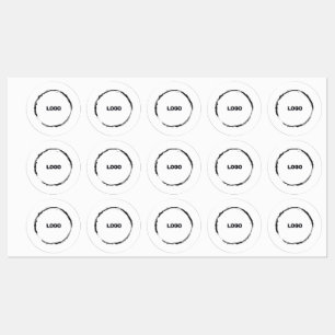 Etiquetas adicione seu logotipo em um