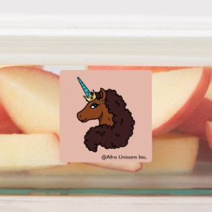 Etiquetas Afro Unicorn Único