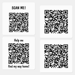 Etiquetas Ajude-me a Encontrar o Caminho para Casa Código QR