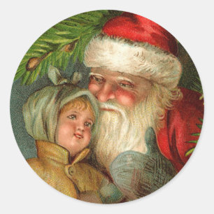 Etiquetas alemãs do Natal do papai noel