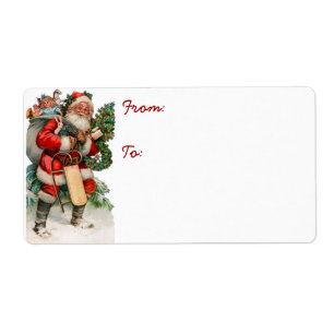 Etiquetas alemãs do Tag do presente do papai noel