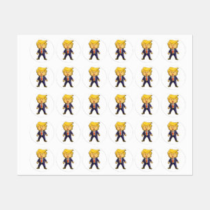 Etiquetas Alfinete de Lapela Trump Feliz Chibi Cartoon Meme