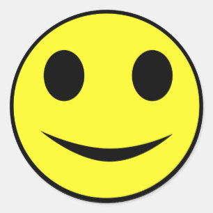 Etiquetas amarelas clássicas da cara