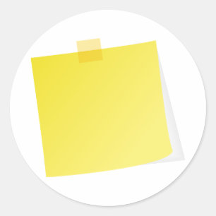 Etiquetas amarelas da nota de post-it