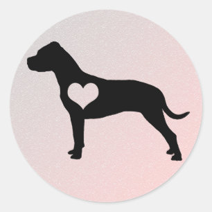Etiquetas americanas do coração de Terrier de