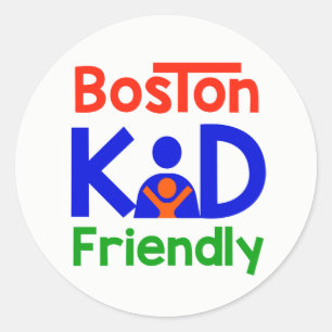 Etiquetas amigáveis do miúdo de Boston