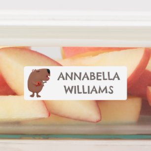 Etiquetas Animação personalizada de canto bonito capybara uk