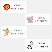 Animais de Corte, Vestuário Personalizado De Nome