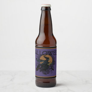 Etiquetas antigas da cerveja da bruxa