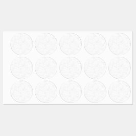 Etiquetas Anúncio de Graduação Branco Elegante
