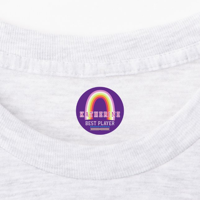 Etiquetas Arco-íris Roxo (Afixado)