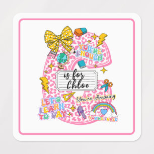 Etiquetas Arte Alfabética Personalizável “C é para” – Inspir