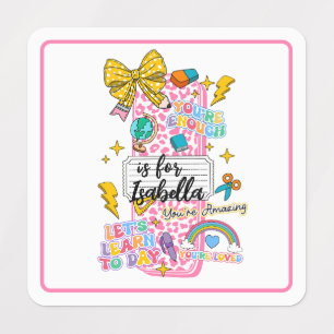 Etiquetas Arte Alfabética Personalizável “I é para” – Inspir