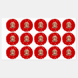 Etiquetas Arte Memorial Invisível do Cachorro Leash - Ele ai