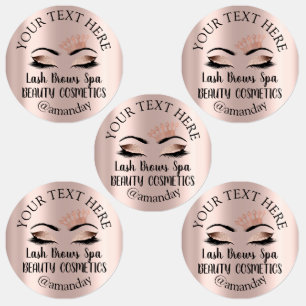 Etiquetas Artista Maquieta Lash Brows Coroa Olhos