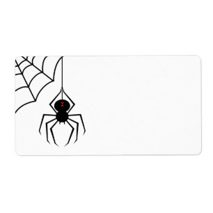 Etiquetas assustadores da aranha