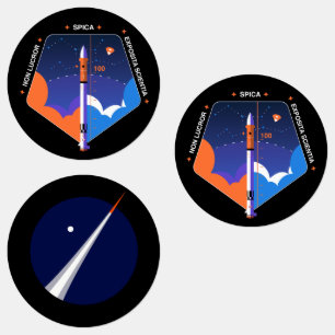 Etiquetas Autocolantes com copia e Patch de Missão Spica