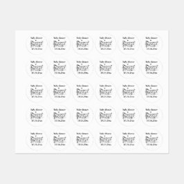 Etiquetas aves adoráveis, esperando um acréscimo à família