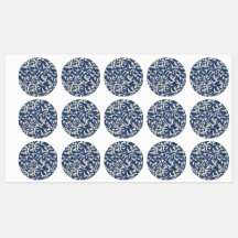 Aves em rótulos azuis e brancos de animais de comp