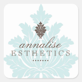 Etiquetas azotadas azuis bonito