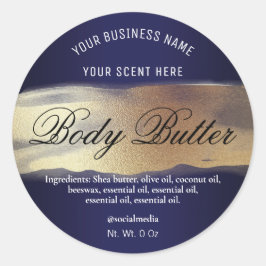 Etiquetas Azuis E Douradas Do marinho