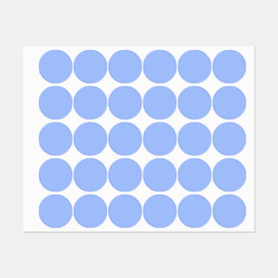 Etiquetas Azul pastel (cor sólida)