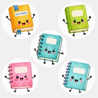 Etiquetas Back to School Stickers – Cute School Supplies &