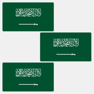 Etiquetas Bandeira da Arábia Saudita