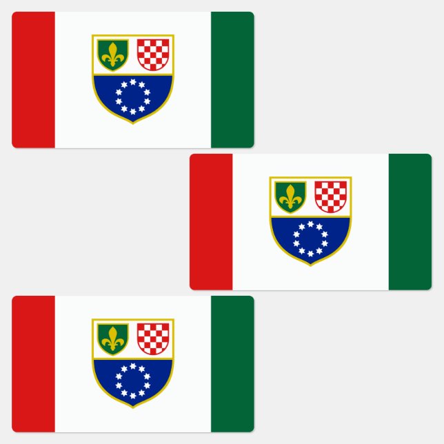 Etiquetas Bandeira da Bósnia-Herzegovina (Grupo)