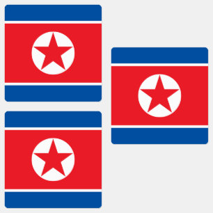 Etiquetas Bandeira da Coreia do Norte