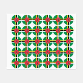 Etiquetas Bandeira da Domínica