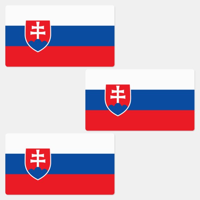 Etiquetas Bandeira da Eslováquia (Grupo)