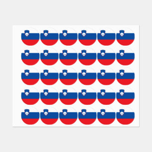 Etiquetas bandeira da Eslovênia