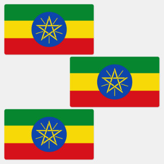 Etiquetas Bandeira da Etiópia