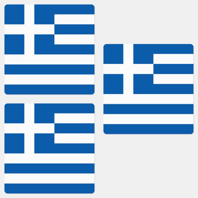 Etiquetas Bandeira da Grécia (Grupo)