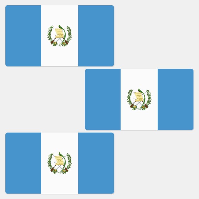 Etiquetas Bandeira da Guatemala (Grupo)