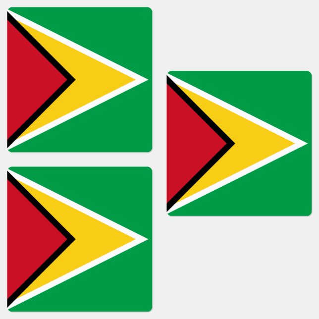 Etiquetas Bandeira da Guiana (Grupo)