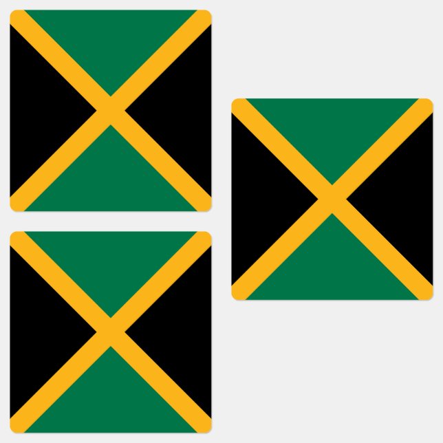 Etiquetas bandeira da Jamaica (Grupo)