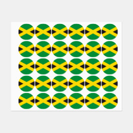 Etiquetas bandeira da Jamaica