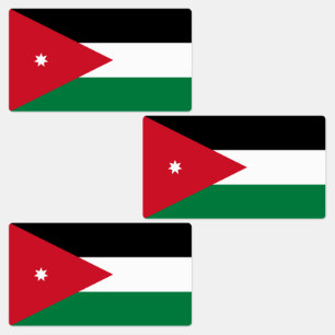 Etiquetas Bandeira da Jordânia