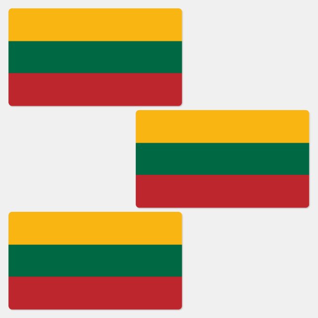 Etiquetas Bandeira da Lituânia (Grupo)