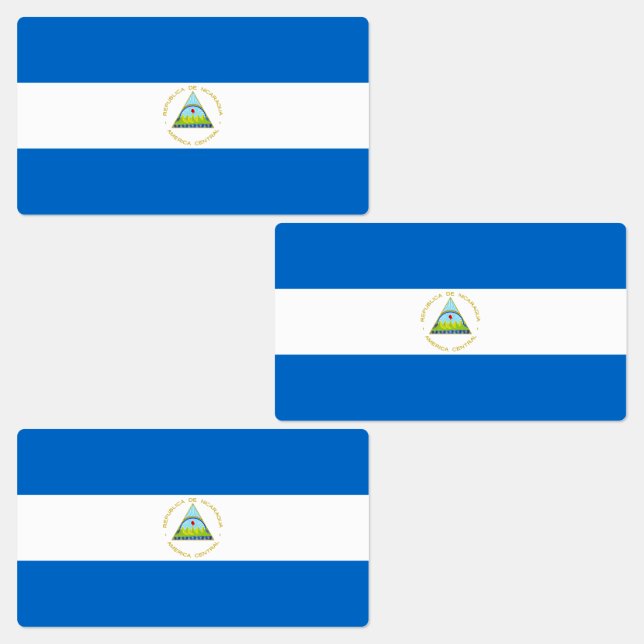 Etiquetas Bandeira da Nicarágua (Grupo)