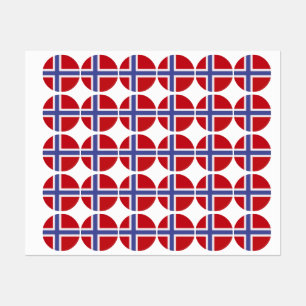 Etiquetas Bandeira da Noruega