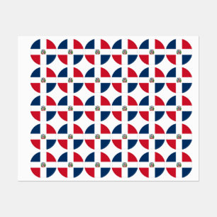 Etiquetas Bandeira da República Dominicana