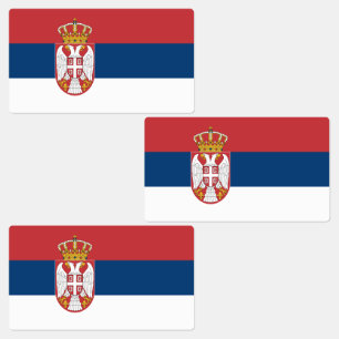 Etiquetas Bandeira da Sérvia
