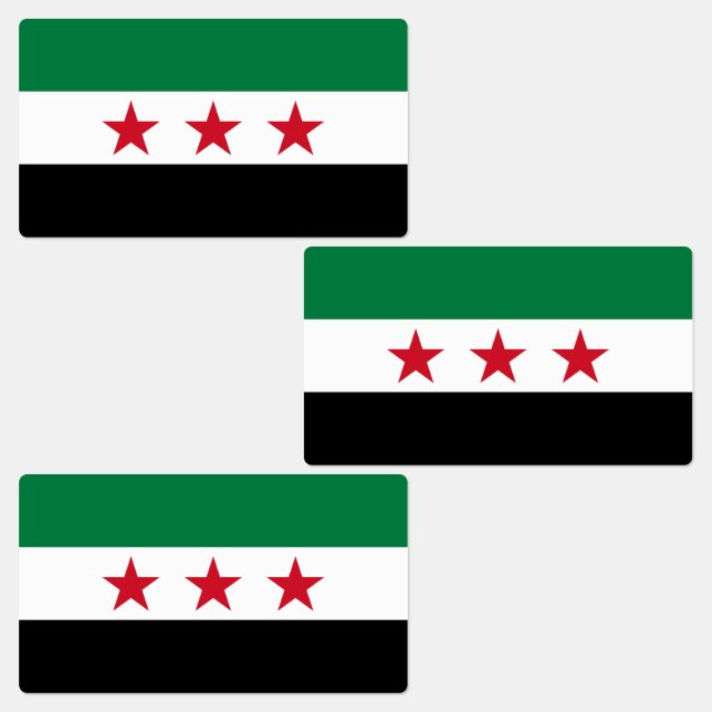 Etiquetas Bandeira da Síria (Grupo)